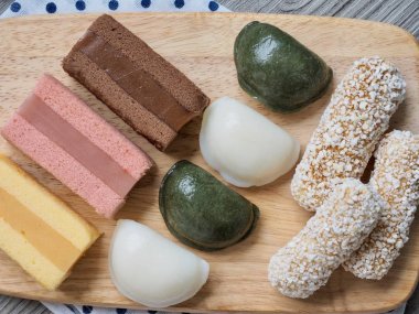 Kore gıda mochi kek, Mochi Castella, tteok, pirinç kek, yugwa, Songpyeon