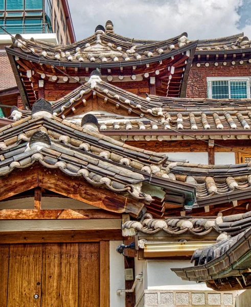 Bukchon Hanok Village, Seul, Kore, Geleneksel Kore evi