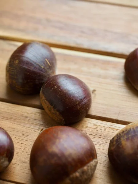 Outono Orgânico Coreano Castanhas Nozes — Fotografia de Stock