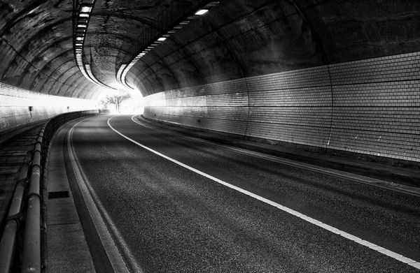 Korea Cheongju City Tunnel Kowloon Tunnel Black White Photo — Stock Photo, Image