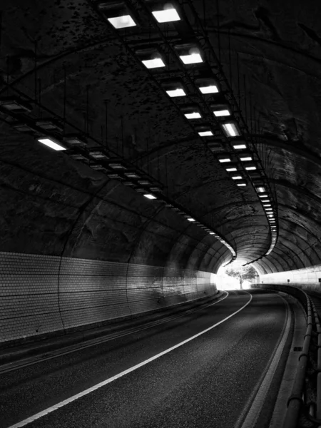 Korea Cheongju City Tunnel Kowloon Tunnel Black White Photo — Stock Photo, Image