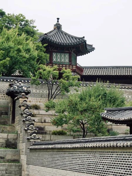 Παραδοσιακό Παλάτι Της Κορέας — Φωτογραφία Αρχείου