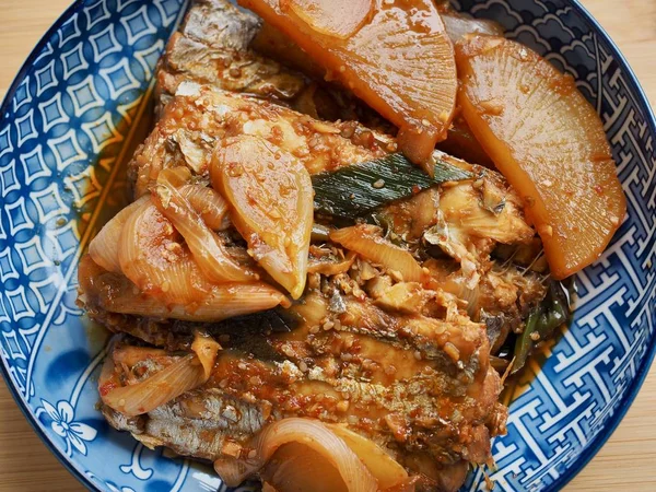 Nourriture Coréenne Cutlassfish Sauce Soja — Photo