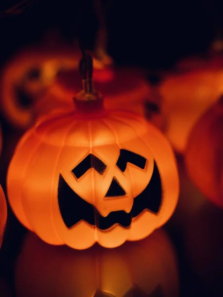 Halloween Dag Pumpa Docka Ljus — Stockfoto