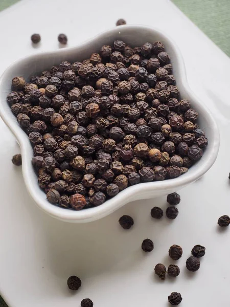 Natuurlijke Specerijen Biologische Peper Voedselingrediënten — Stockfoto