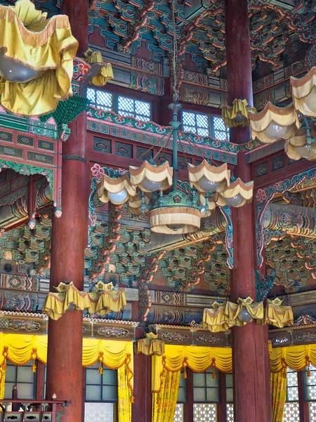 Παραδοσιακό Παλάτι Της Κορέας Changdeok Palace Μέσα Στο Παλάτι — Φωτογραφία Αρχείου