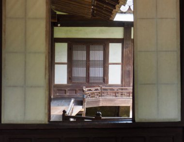 Kore Geleneksel Hanok Kapısı, Ahşap Kapı, İç Yapı