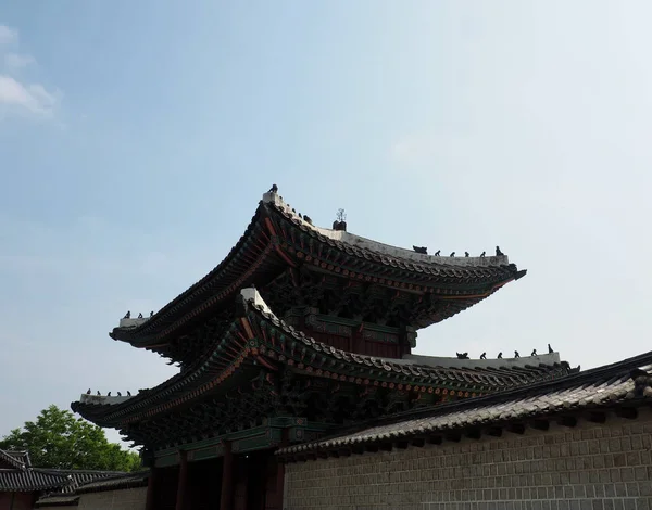 Palazzo Tradizionale Coreano Changgyeonggung Edificio Tradizionale Palazzo Changgyeonggung — Foto Stock