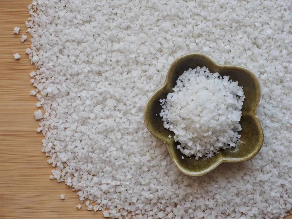 Korean Natural Sea Salt Coarse Salt — Stock Photo, Image