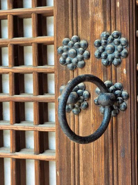 Korean Traditional Door Knocker Old Door Handle — Stock Photo, Image