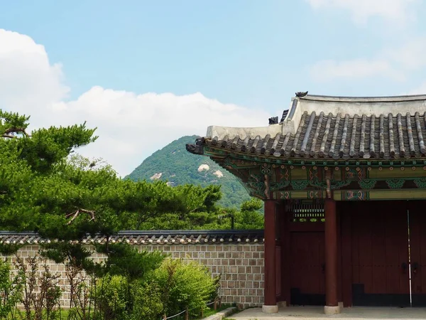 Koreański Tradycyjny Pałac Gyeongbok Palace — Zdjęcie stockowe