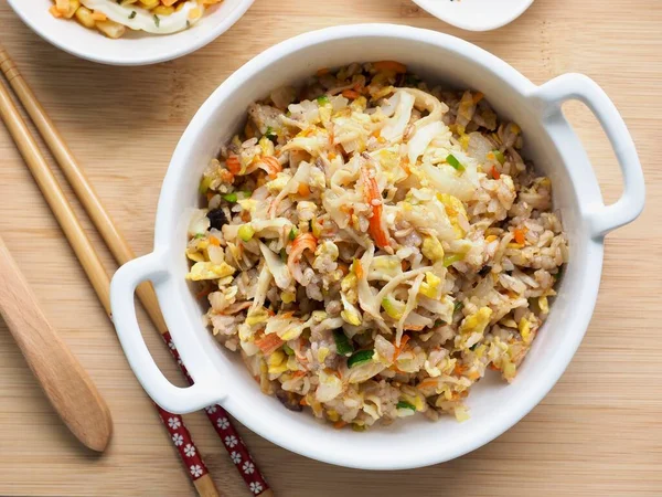 Asian Food Vegetable Fried Rice — Stock Photo, Image