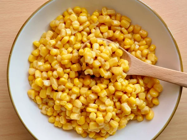 Sweet Corn Ceramic Bowl — Stock Photo, Image