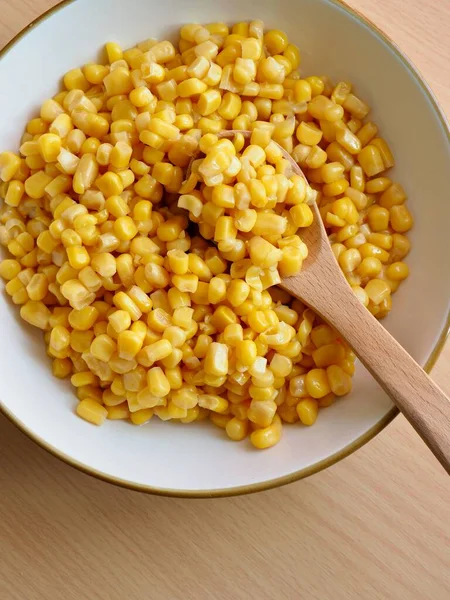 Sweet Corn Ceramic Bowl — Stock Photo, Image