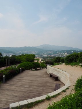 Kore Seul şehir parkı manzarası