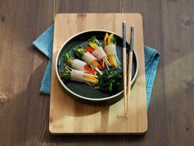 Kore yemeği ssam turp ve sebze, garnitür