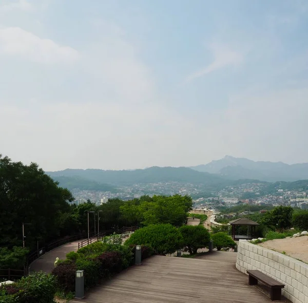 Κορέα Seoul City Park Τοπίο — Φωτογραφία Αρχείου
