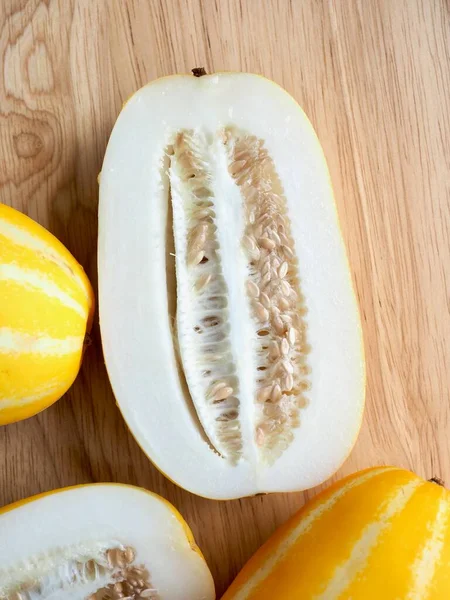 Färsk Ekologisk Frukt Orientalisk Melon — Stockfoto