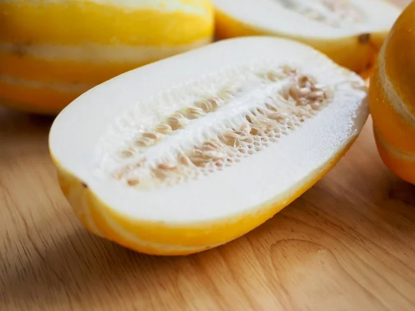 Färsk Ekologisk Frukt Orientalisk Melon — Stockfoto