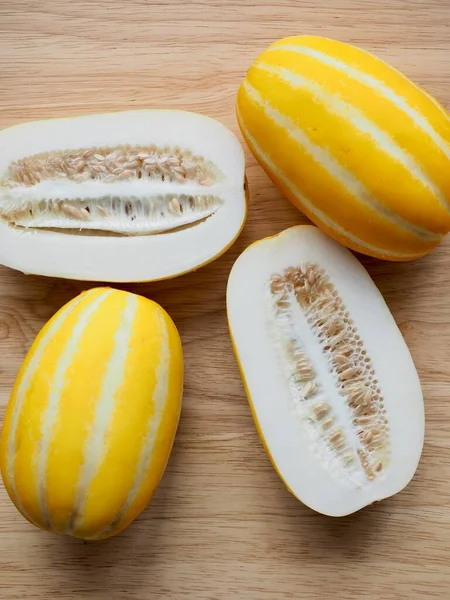 Färsk Ekologisk Frukt Orientalisk Melon — Stockfoto