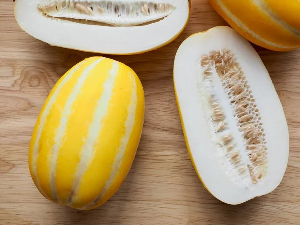 Färsk Ekologisk Frukt Orientalisk Melon — Stockfoto