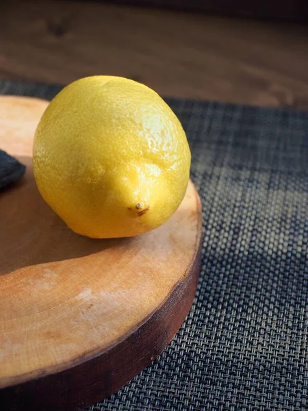 Frische Bio Früchte Gelbe Zitrone — Stockfoto