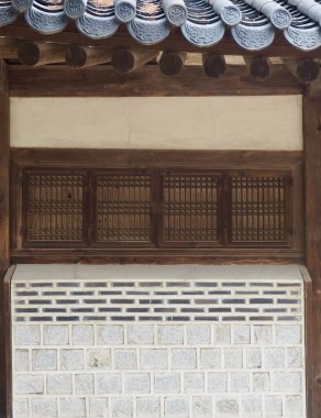 Kore 'nin eski geleneksel pencereleri