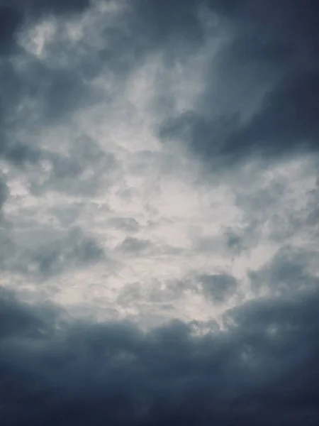 Nuvens Escuras Céu Paisagem — Fotografia de Stock