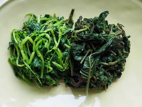 Корейские Гарниры Spinach Seasoned Seasonedpigweed — стоковое фото