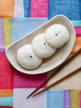 Kore yemeği pirinç şarabı pasta, gijeong tteok