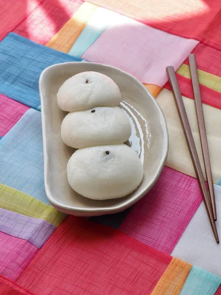 Korean Food Rice Wine Cake Gijeong Tteok — Stok Foto