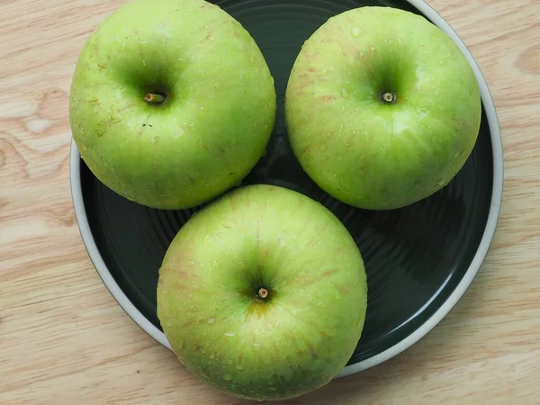 Frische Bio Früchte Grüner Apfel — Stockfoto