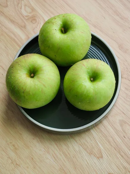 Frische Bio Früchte Grüner Apfel — Stockfoto