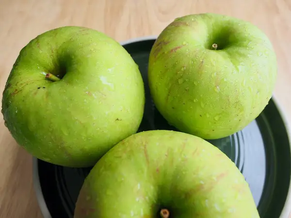 Frische Bio Früchte Grüner Apfel — Stockfoto