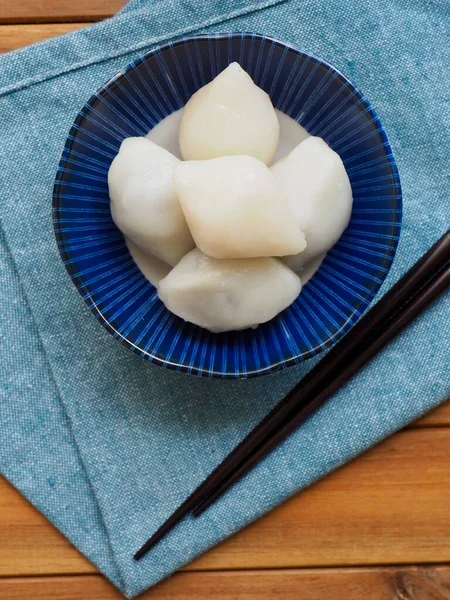 Koreanisches Essen Songpyeon Weißer Reiskuchen — Stockfoto