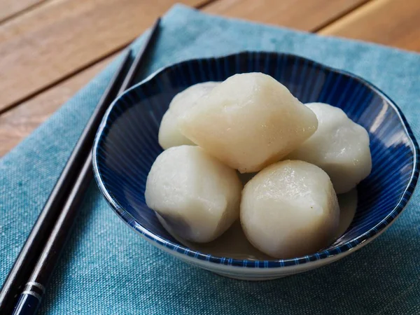 Comida Coreana Songpyeon Bolo Arroz Branco — Fotografia de Stock