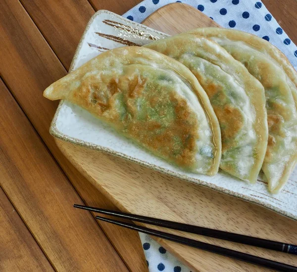Asiatisk Mat Dim Sum Stekta Dumplings — Stockfoto