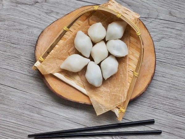 Comida Coreana Songpyeon Pastel Arroz Blanco — Foto de Stock