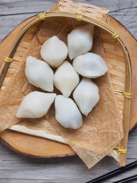 Корейская Еда Сонпхён Белый Рисовый Пирог — стоковое фото