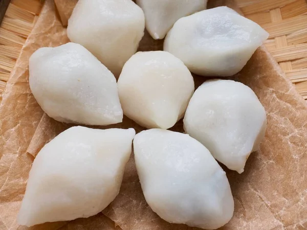 Comida Coreana Songpyeon Pastel Arroz Blanco —  Fotos de Stock