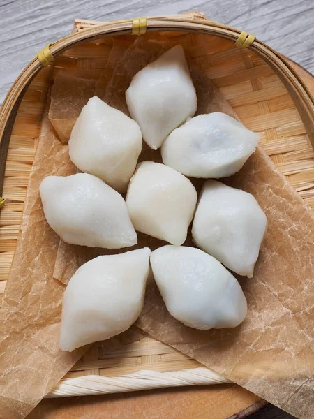 Koreanisches Essen Songpyeon Weißer Reiskuchen — Stockfoto
