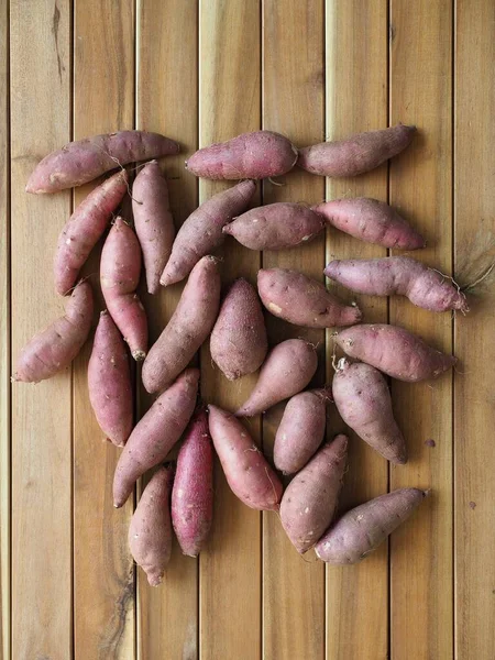 Raíz Orgánica Fresca Planta Alimento Patata Dulce — Foto de Stock