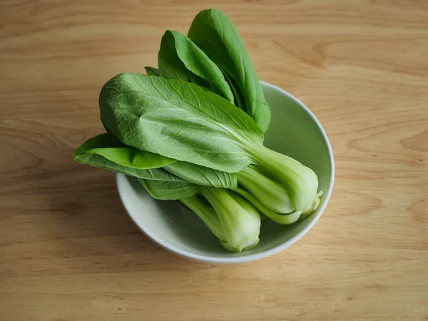 Verduras Hoja Verde Orgánica Fresca Bok Choy — Foto de Stock