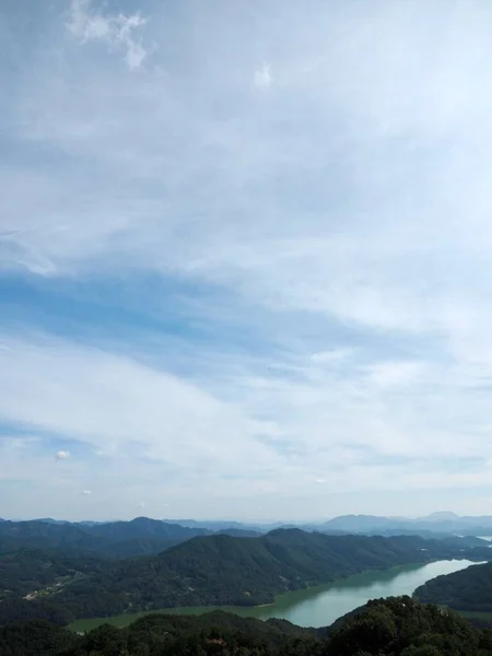 Lac Montagnes Daecheong Chungcheongbuk Corée — Photo