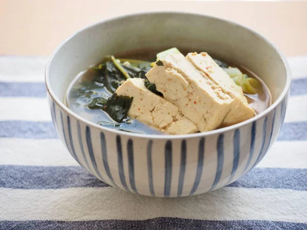 Koreansk Traditionell Mat Mallow Miso Soppa — Stockfoto