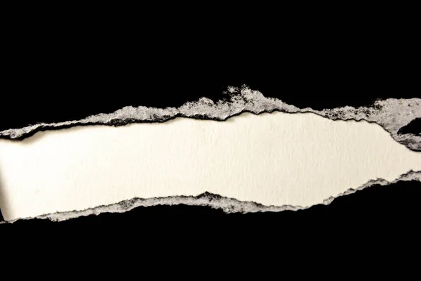 Kağıt şablon alanı oluşturmak için yırtılıyor. Metin alanı Tasarım ve reklamlar için boş alan veya tasarım arka planı olarak kullanılır.