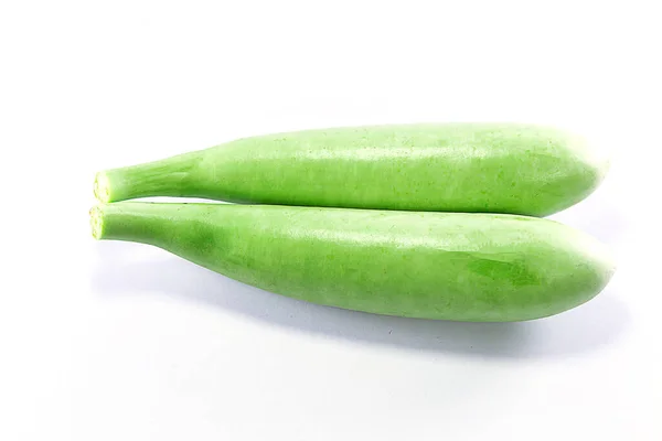 Lagenaria siceraria beyaz arka planda izole edildi