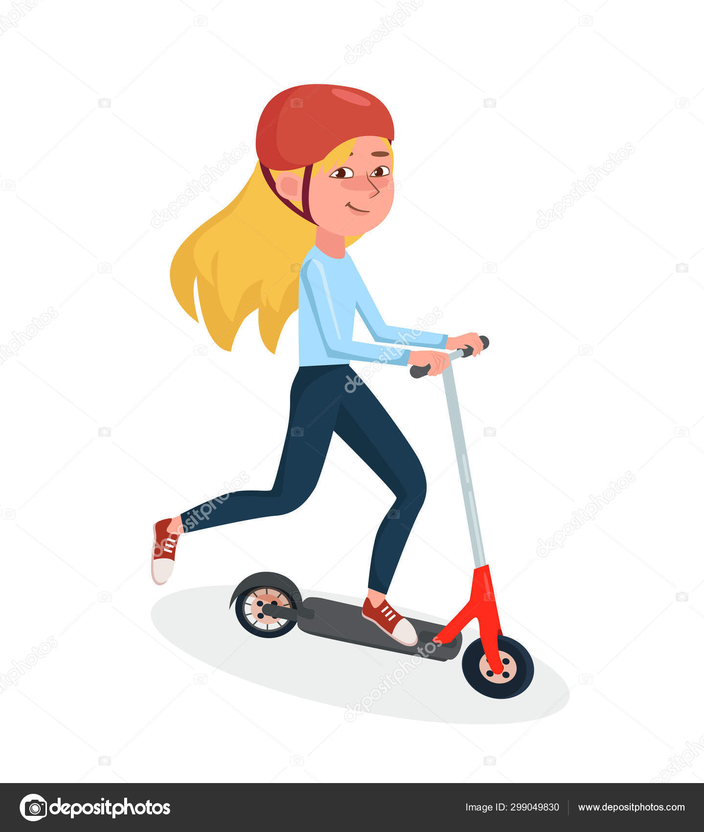 girls ride on scooter