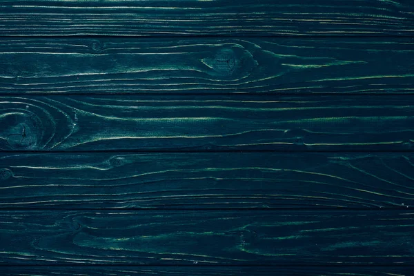 Top View Dark Blue Wooden Planks Surface Background — Stock Photo, Image