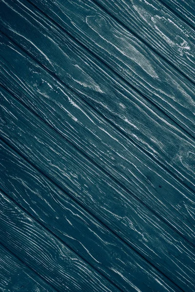 Pohled Shora Povrchu Modré Diagonální Dřevěná Prkna Pro Pozadí — Stock fotografie zdarma